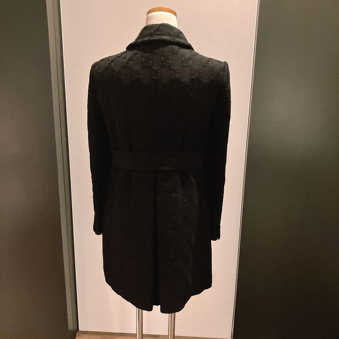 ミュウミュウ　miumiu ブラック チェスターコート XS