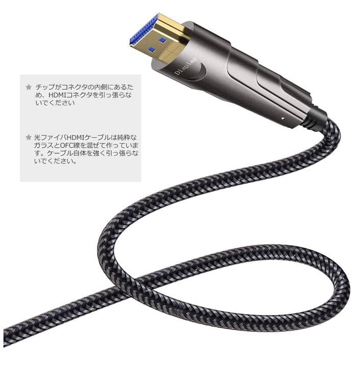 光ファイバー HDMI ケーブル PC Apple TV