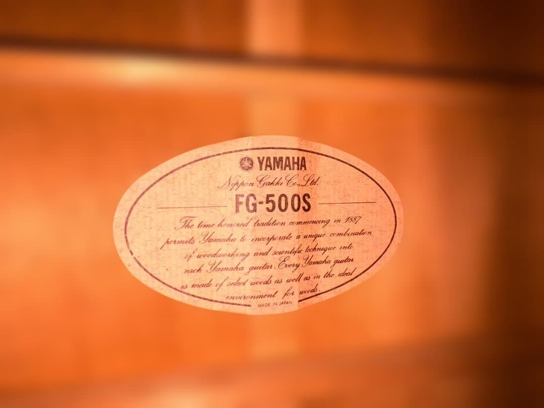 ★第３弾ヤマハ流ハミングバードスタイルFG-500Sがこれだ！ 超激鳴・超美品★