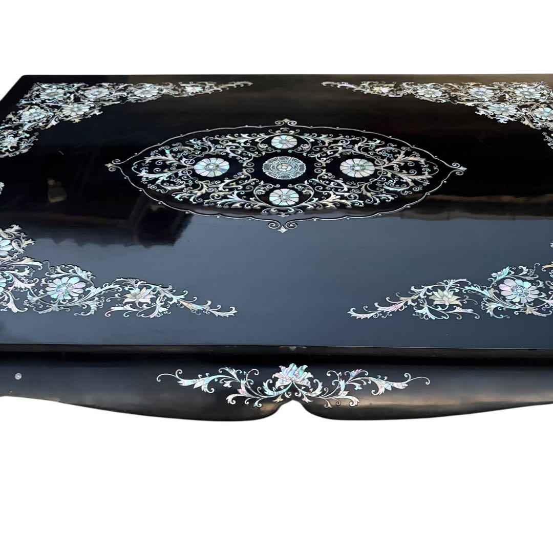 美品 最高級 螺鈿細工 座卓 座敷机 ローテーブル リビングテーブル 中国 韓国