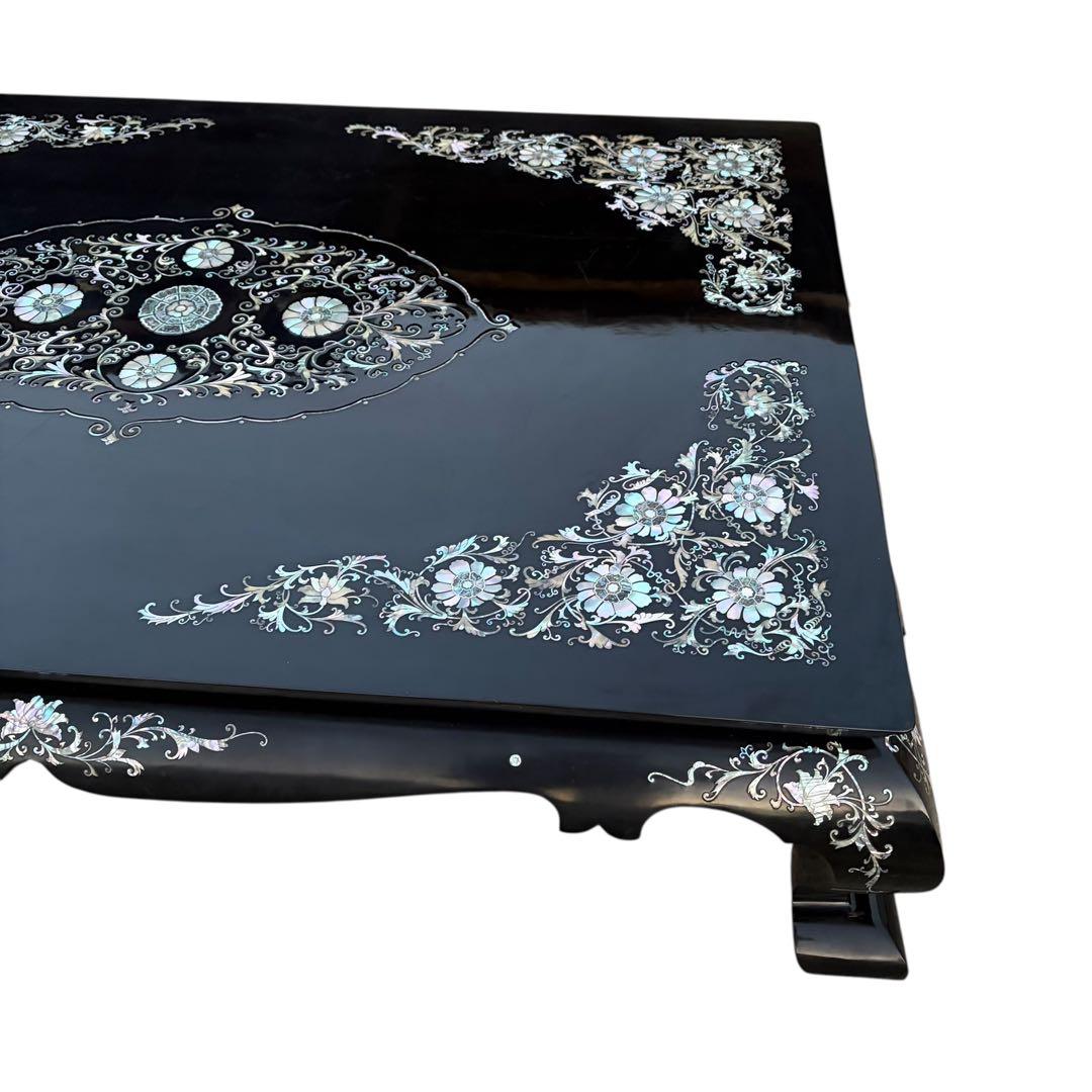 美品 最高級 螺鈿細工 座卓 座敷机 ローテーブル リビングテーブル 中国 韓国