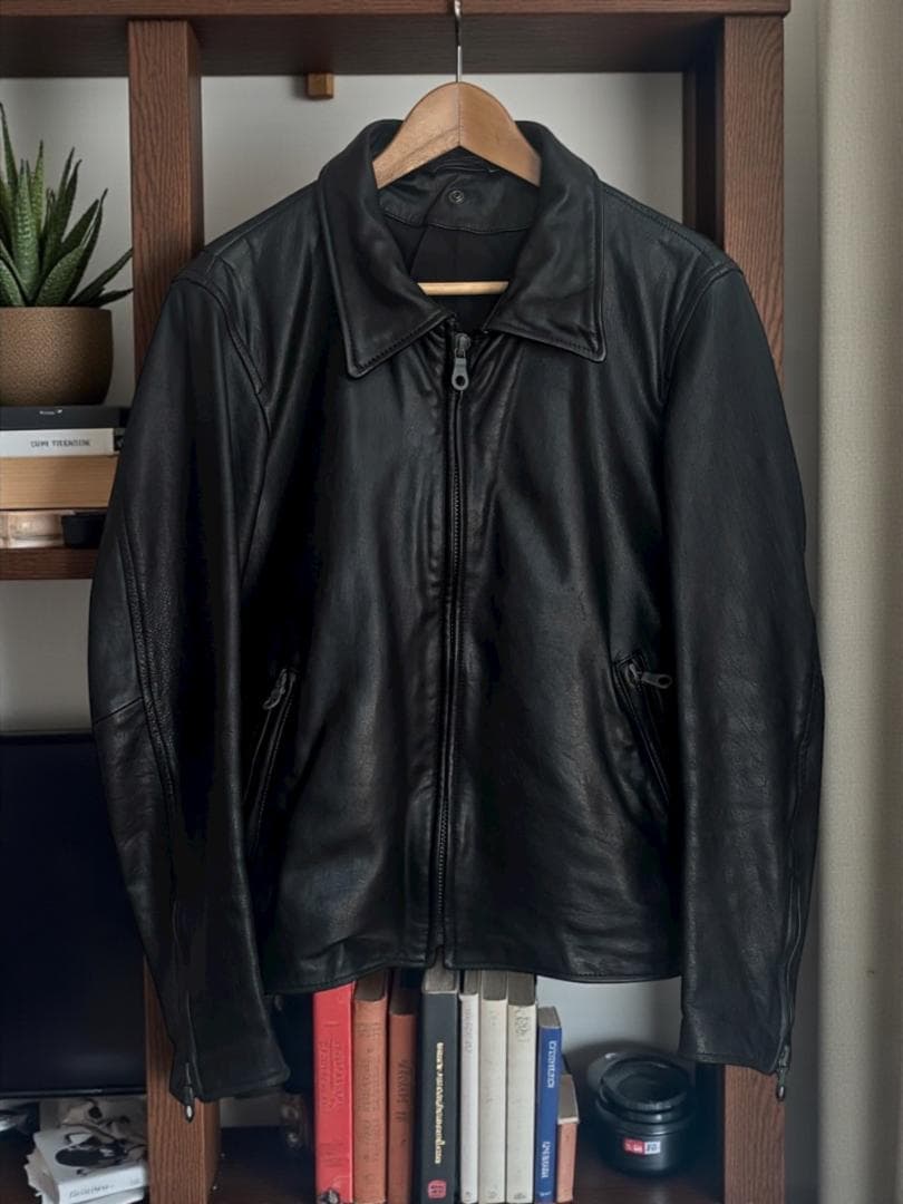 Yohji Yamamoto POUR HOMME シングルライダースジャケット