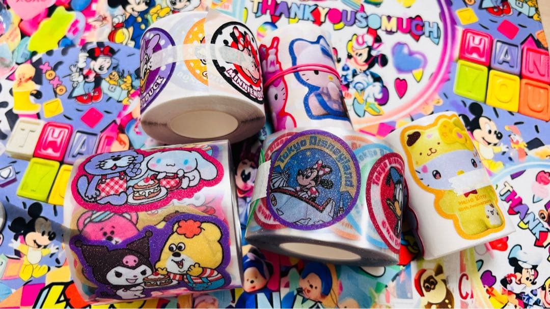 ロールシール　新中古set アメキャラ