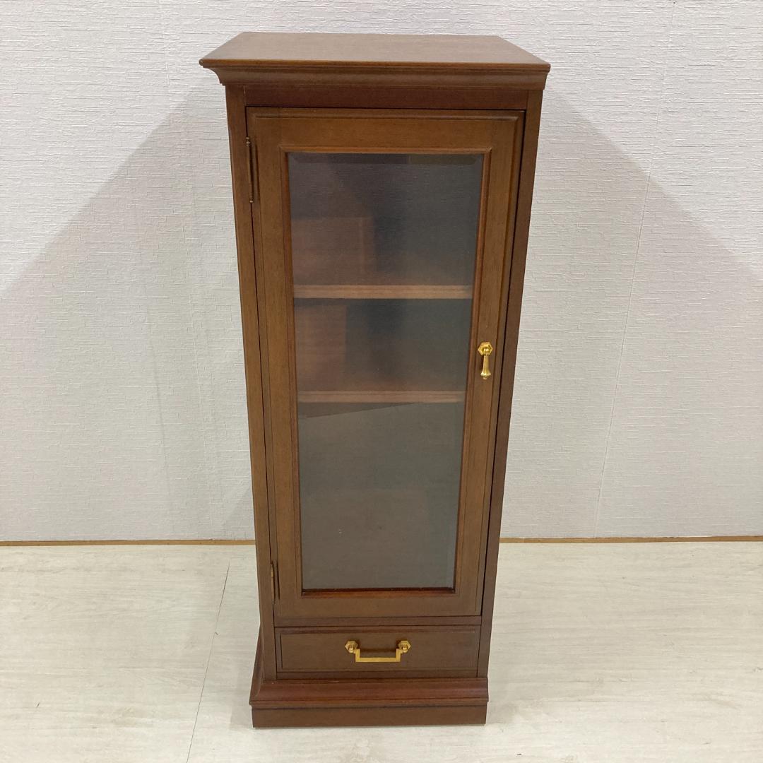 【マルニ】コーナーキャビネット　サイドキャビネット　飾り棚　地中海　A