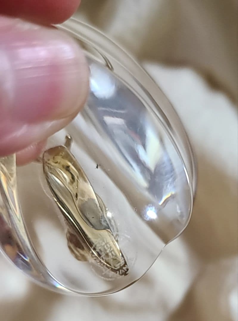 Baccarat バカラ　緑色ガラス カエル カタツムリ