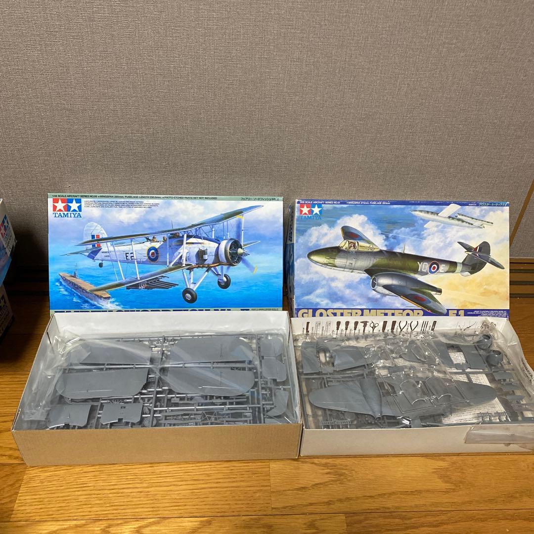 航空機模型セット TAMIYA 6 機RAFセット おまけ付き。