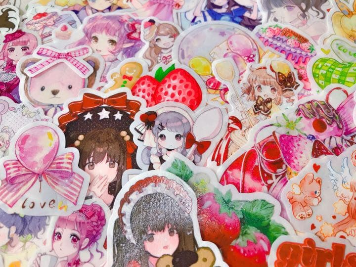 可愛いい❤️❤️人物マステフレークシール( ⸝⸝•ᴗ•⸝⸝ )157