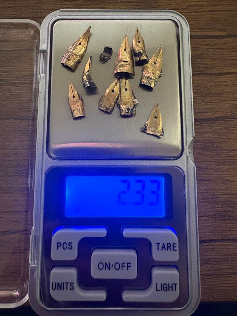 万年筆のペン先　18K 14K