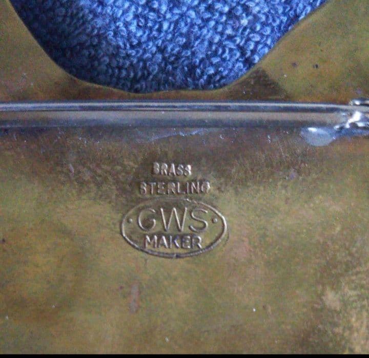 １点モノ猫アンティーク ブローチ トルコ石/シルバー/ N.Y.から