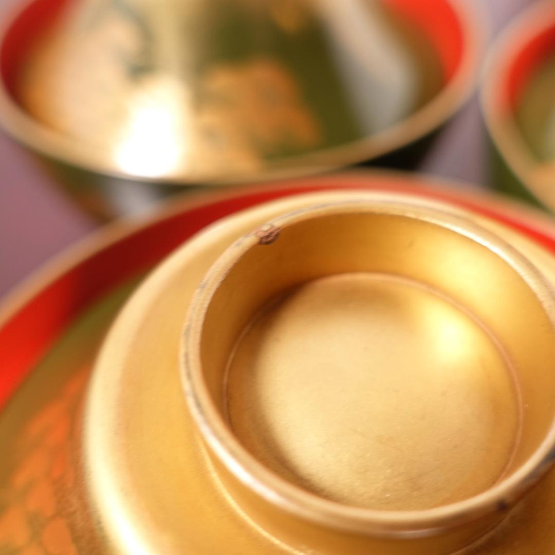 江戸時代後期の蒔絵師 橘屋浅野友七 一富士二鷹三茄子図 蒔絵 吸物椀 10客