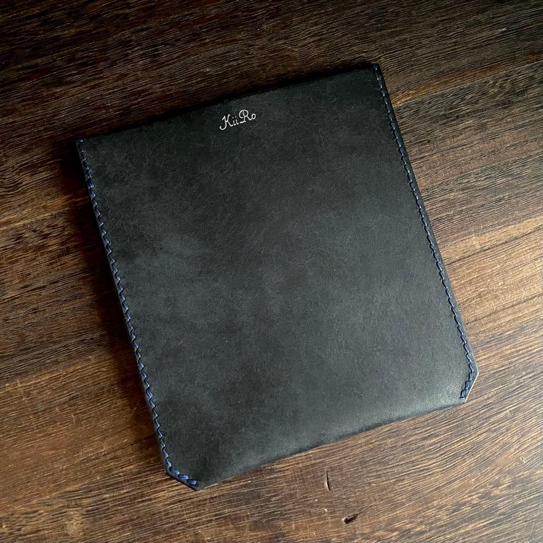 ノートスリーブ ブラック×ネイビー