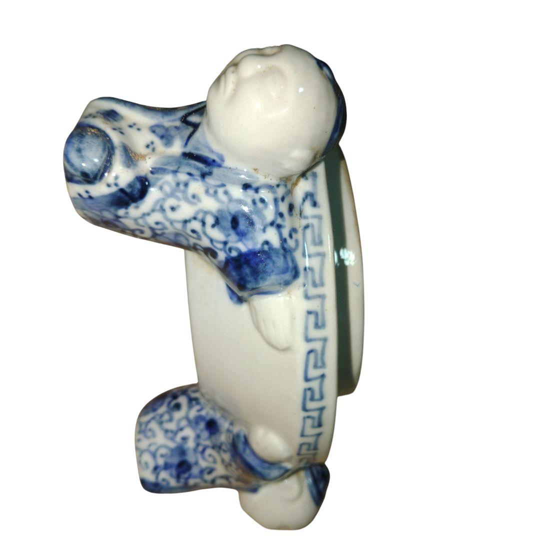 五良大甫呉祥瑞造　龍と山水画染付け香炉