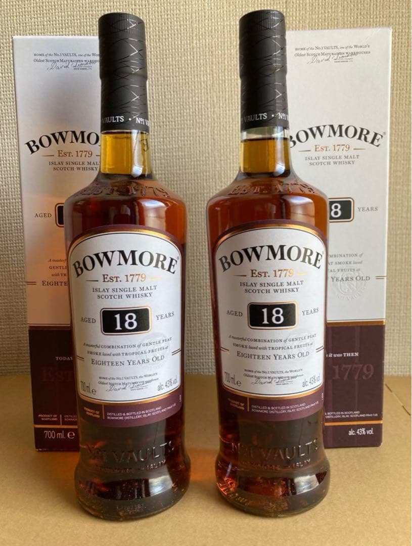 ボウモア18年　未開封　2本セット
