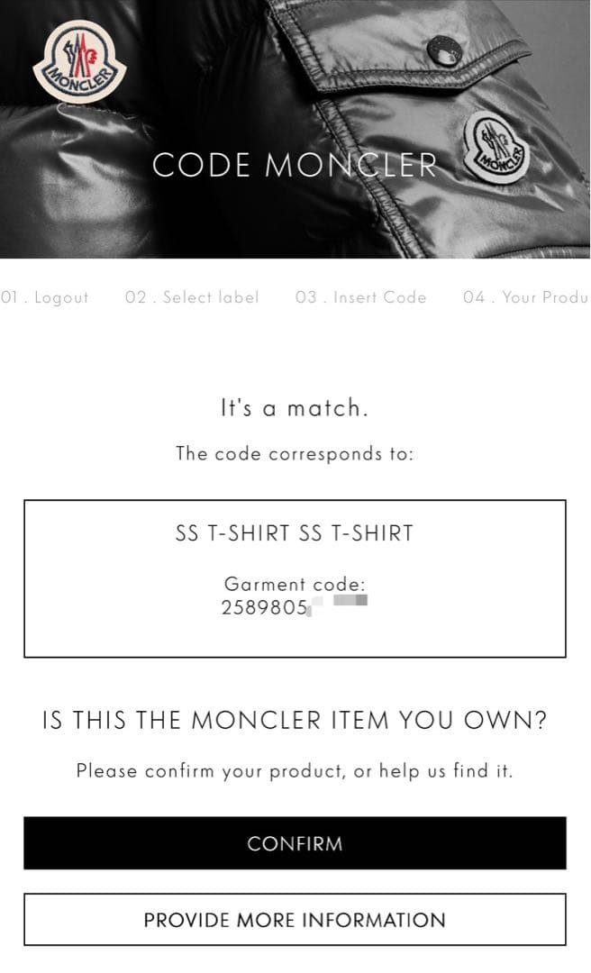 佐川急便　 新品未使用 MONCLER モンクレール サイズXL