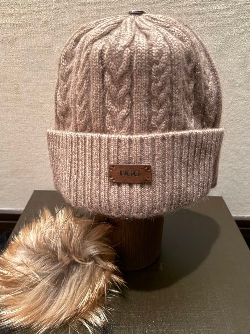 OZWEAR CONNECTION ケーブルニット カシミヤ ビーニー