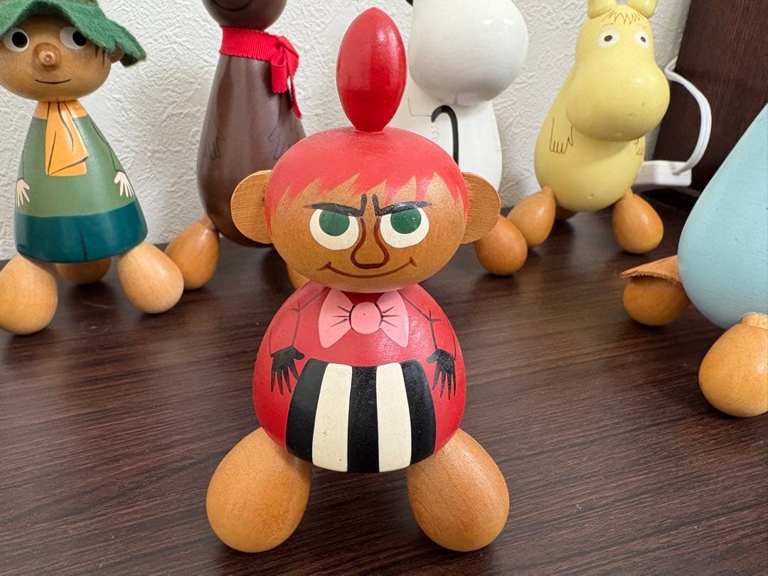 ムーミンキャラクター 木製ツボ押し8体セット