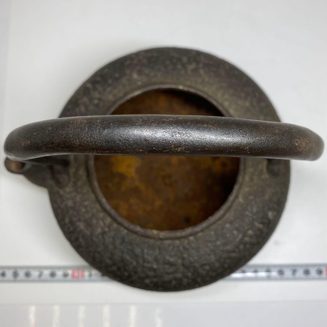 龍文堂造　鉄瓶　トヒトエ　高さ約17.5cm 東N7-1007☆2F