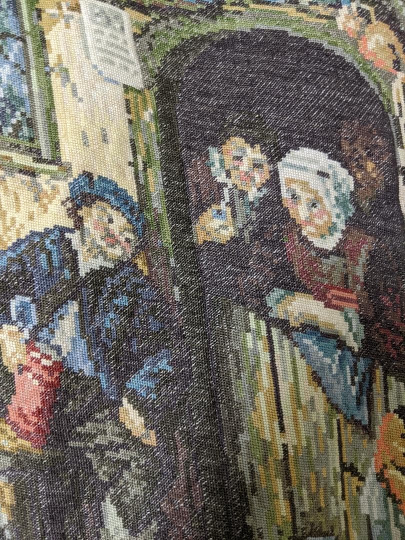 ヨーロッパ式刺繍絵タペストリー: The Violinist