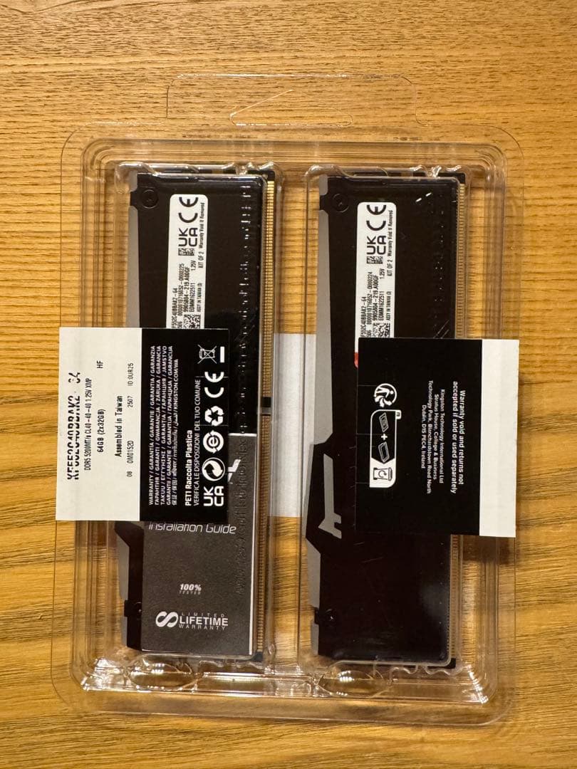 n*5様 新品 KINGSTON FURY DDR5 5200 32GB 2枚