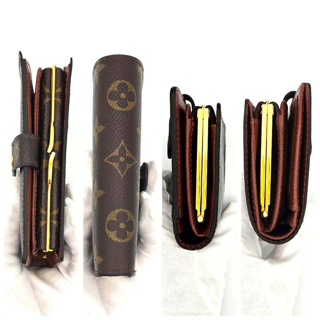 新型 ルイヴィトン ポルトフォイユ ヴィエノワ モノグラム がま口 二つ折り財布