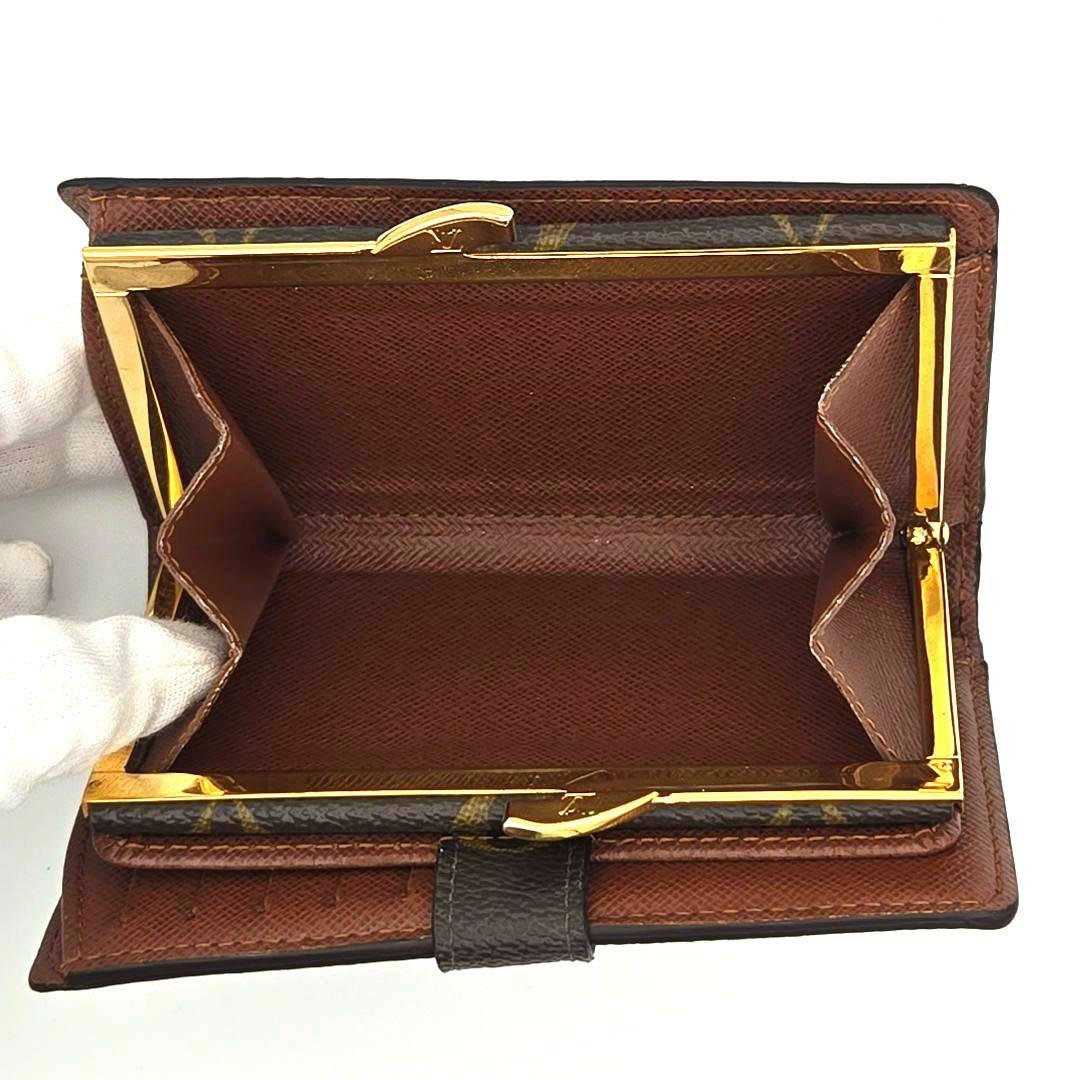 新型 ルイヴィトン ポルトフォイユ ヴィエノワ モノグラム がま口 二つ折り財布