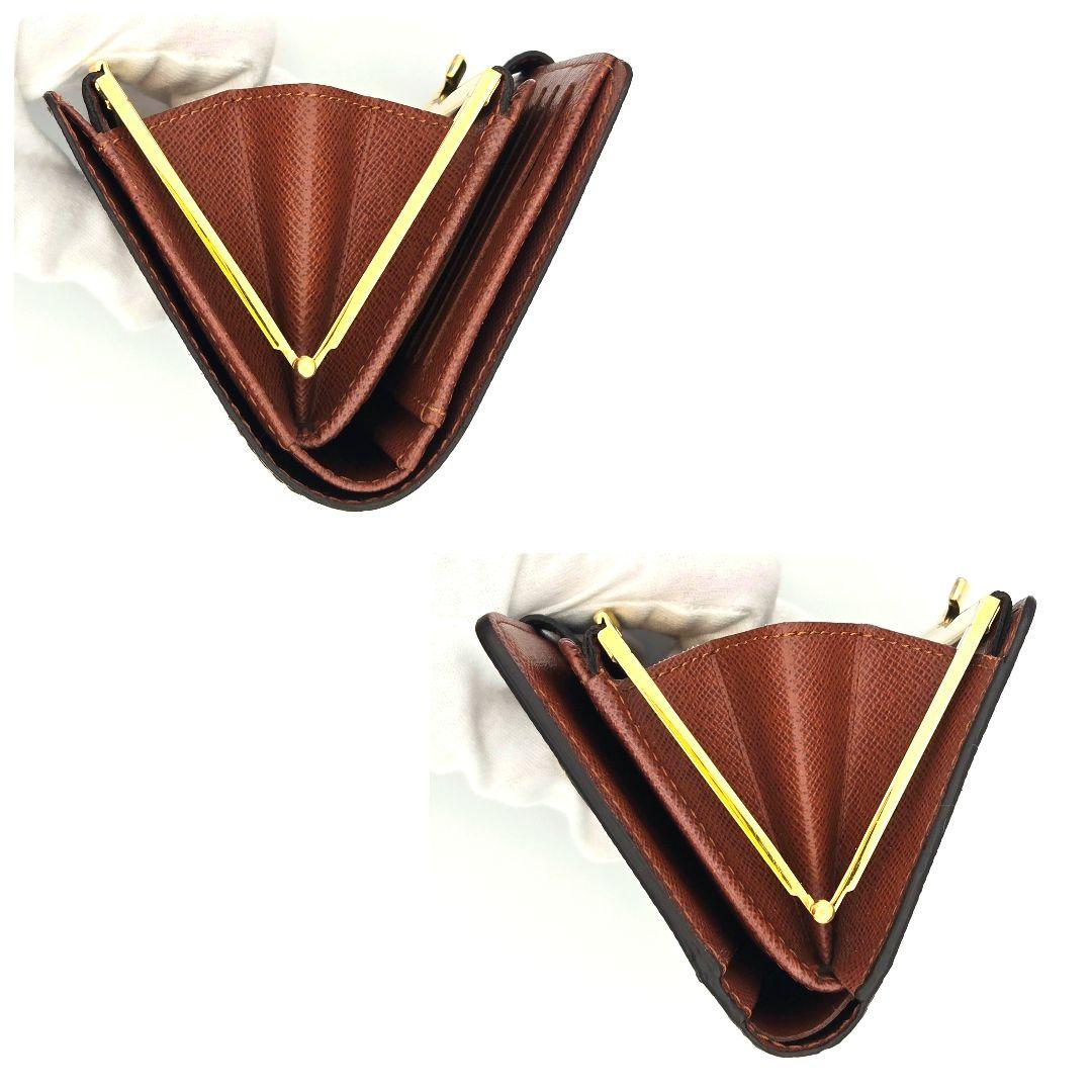 新型 ルイヴィトン ポルトフォイユ ヴィエノワ モノグラム がま口 二つ折り財布