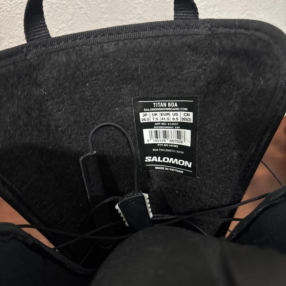 SALOMON TITAN ブラック スノーボードブーツ