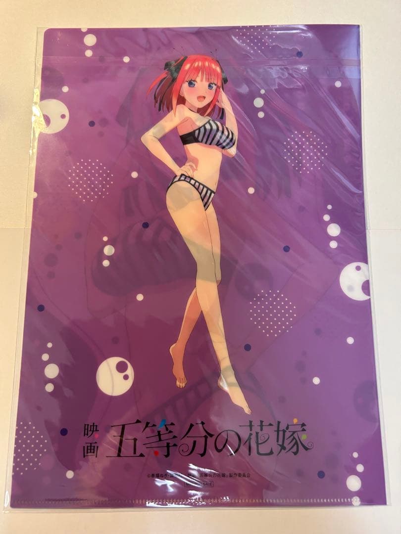 D64映画　五等分の花嫁　クリアファイル　5枚　5人　全員　コンプ　ムビチケ特典