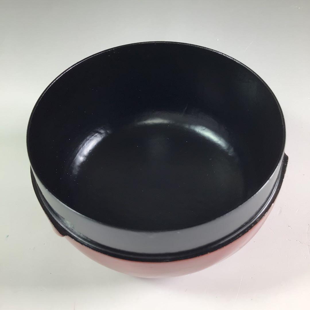 Ｒ４８　棗　『松永忠能(三喜三)作』『溜塗』『大平棗』　共箱　茶道具