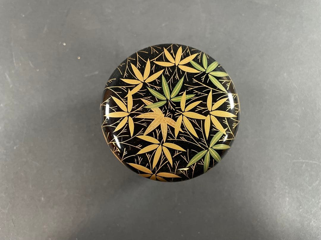 12 最終値下げ　佐々木麗峰 蒔絵 総竹林 棗 ナツメ 共箱 漆器