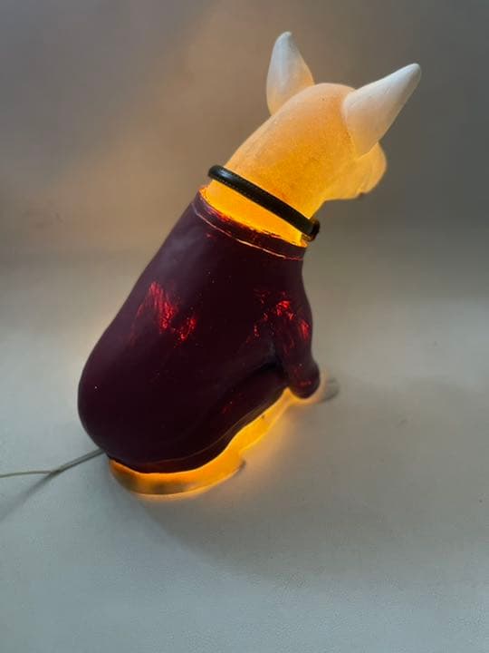 ブルテリア インテリア照明 間接照明 常夜灯 ファッションライト 希少 中古品