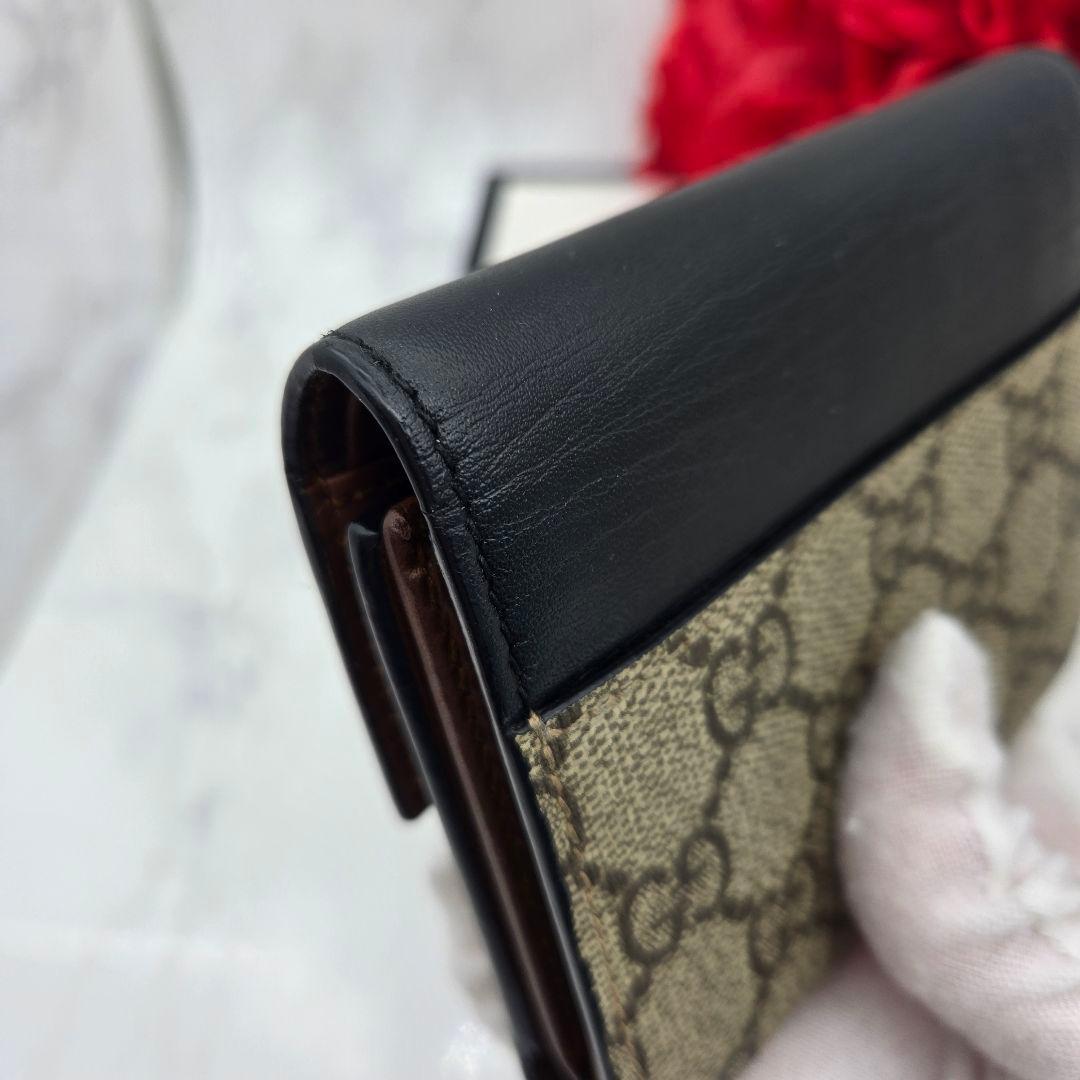 【希少】GUCCI グッチ 折り財布 財布 GG スプリーム 金具