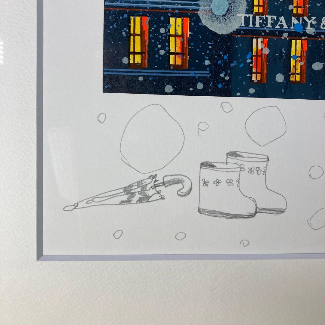 【真作】ヒロ・ヤマガタ シルクスクリーン 直筆イラスト・サイン入り 版画 絵画