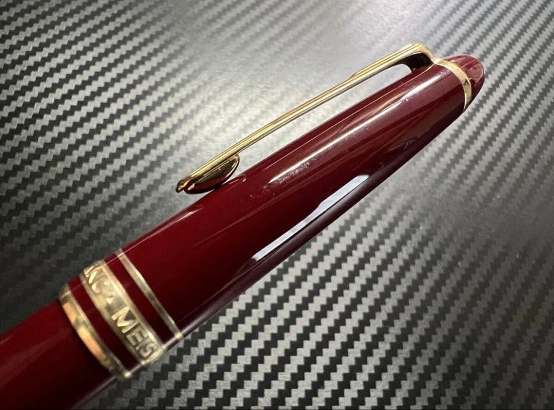 極美品 モンブラン 万年筆 144 EF ボルドー 中白