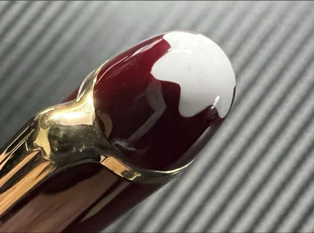 極美品 モンブラン 万年筆 144 EF ボルドー 中白