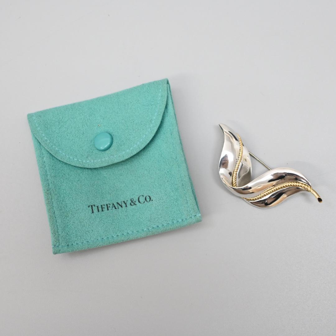 ■ 45494★年 ティファニー ブローチ K18 925 コンビリーフ