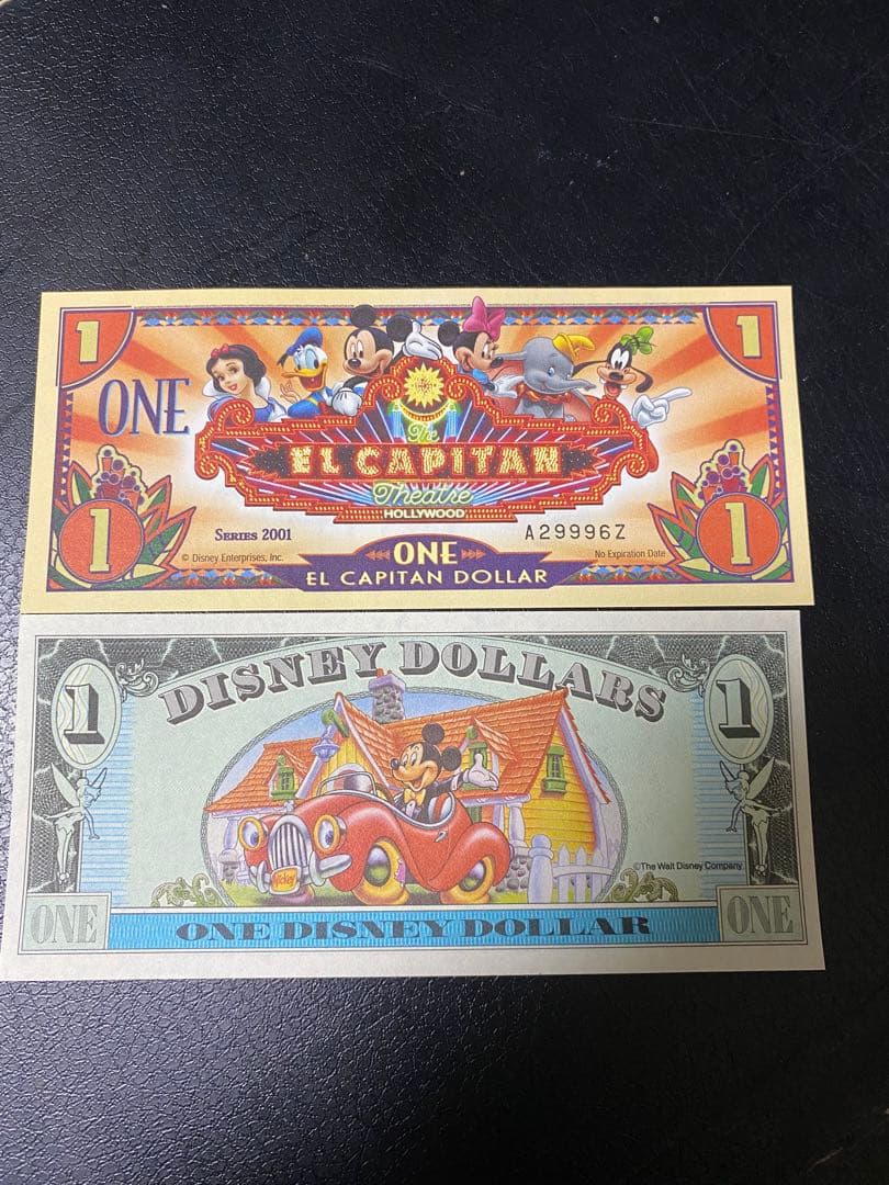 ディズニードル コレクション 10ドル 5ドル 1ドル