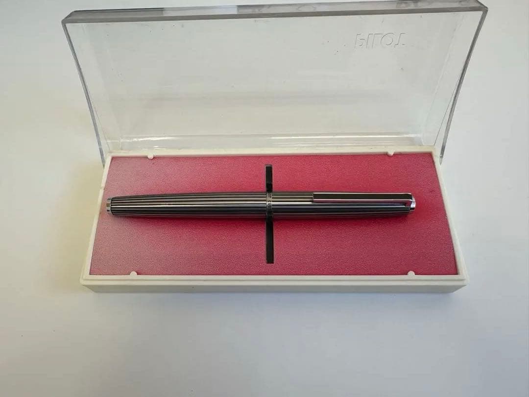 PILOT 万年筆 18K-WG ケース付き カスタム　ストライプ