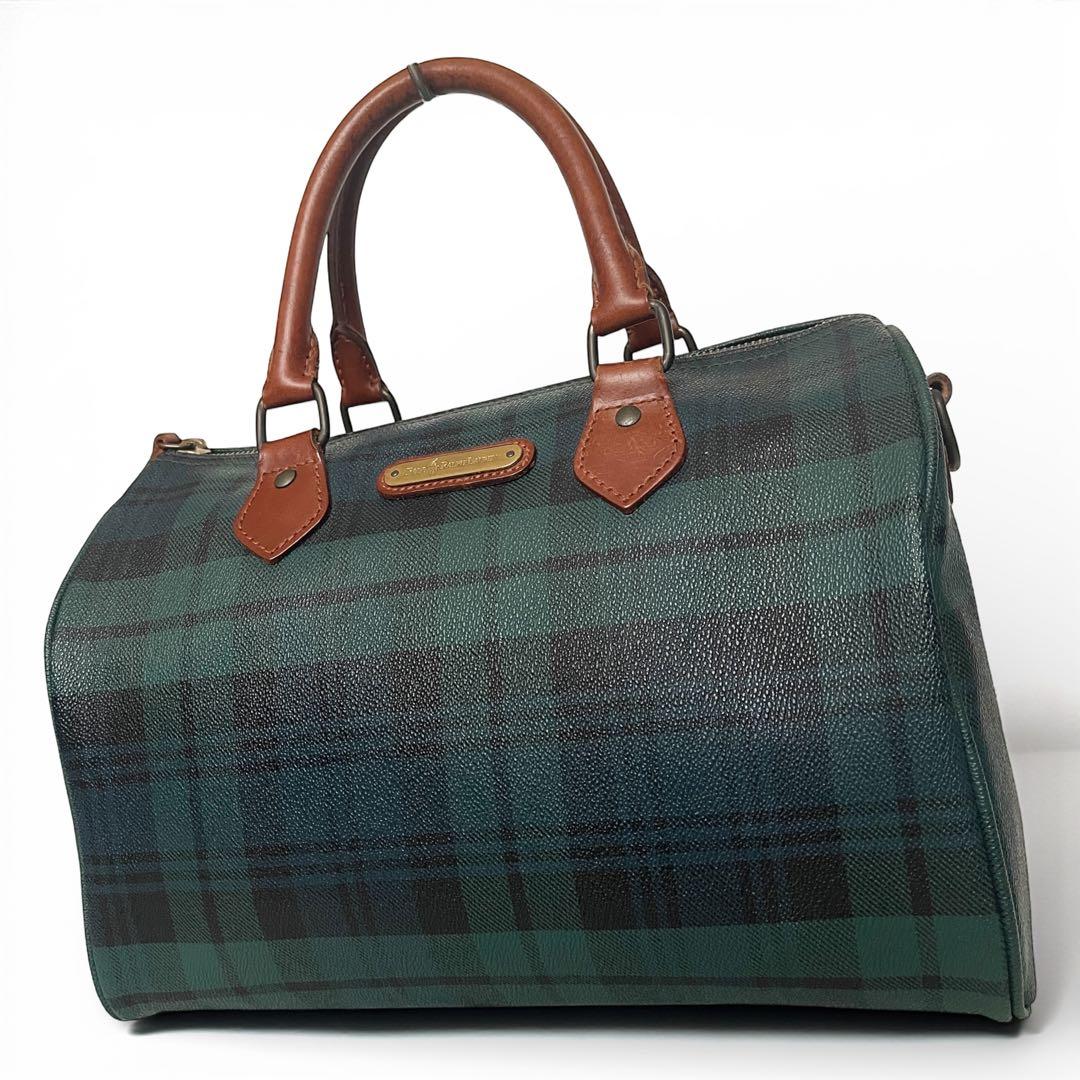 POLO RALPH LAUREN ミニボストン ブラックウォッチ PVC