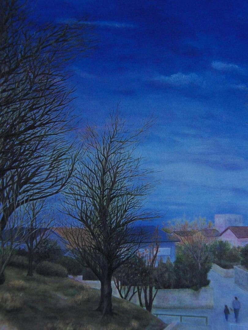 宍倉聰哉、【はつふゆ】、希少な額装用画集より、新品額装付、状態良好