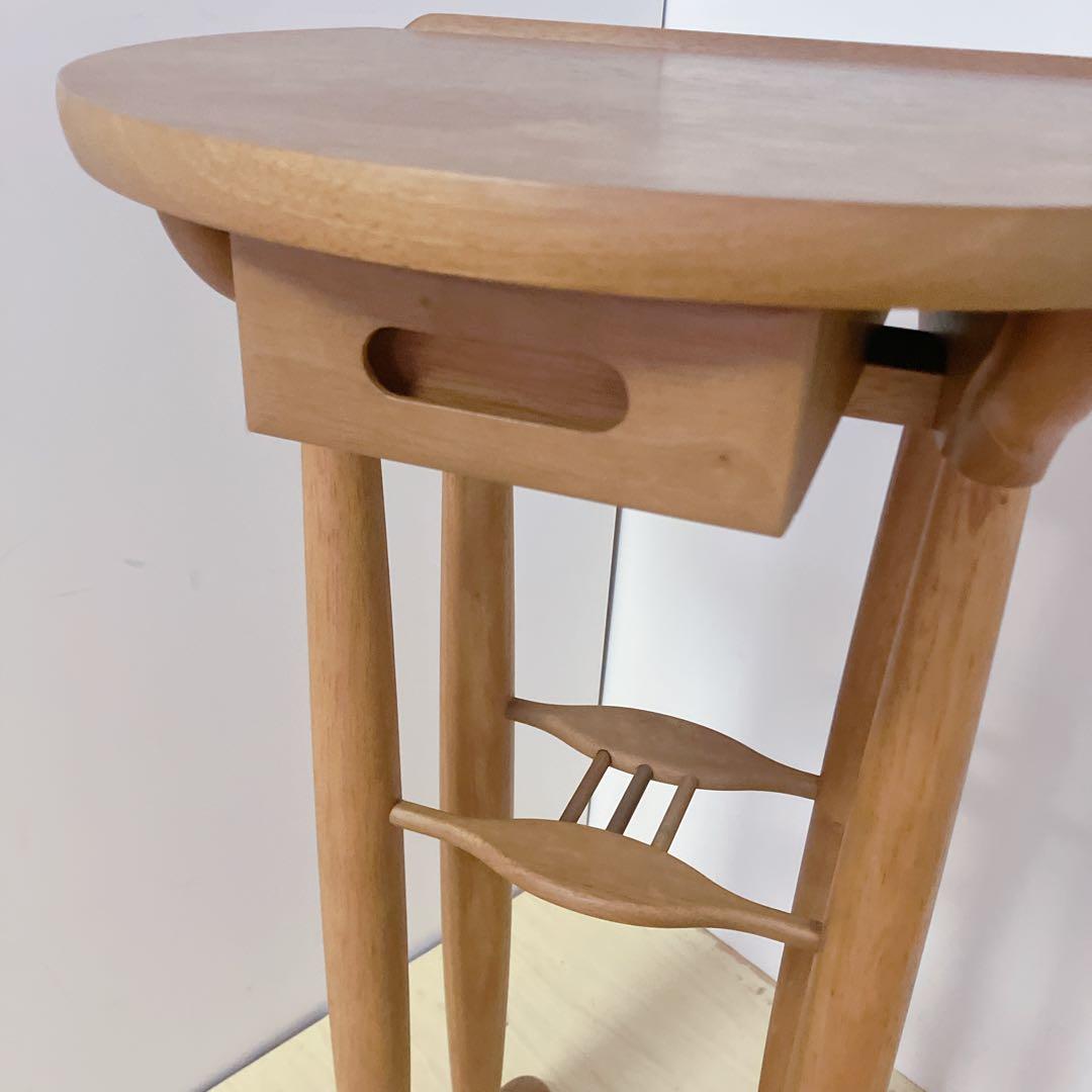 karimoku カリモク　木製　サイドテーブル　コンソール　電話台　FAX台