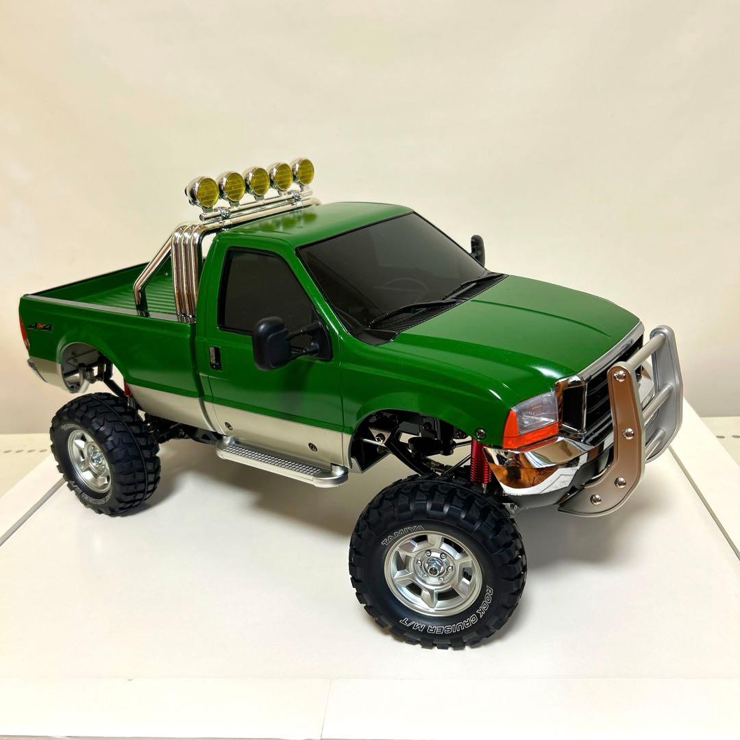 タミヤ1/10RC フォードF-350 ハイリフト完成品フタバプロポ組み込み