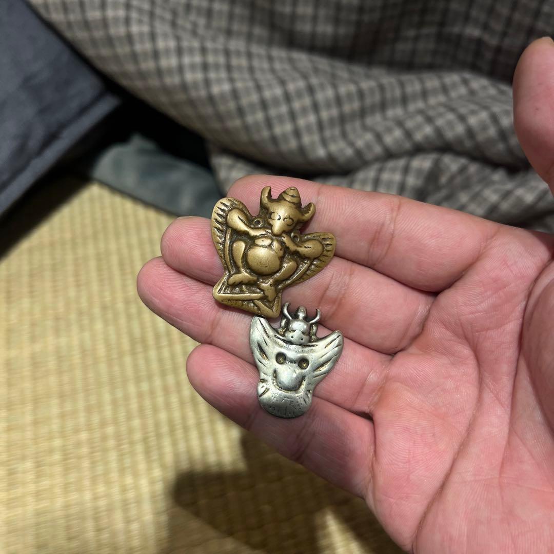 天鉄 チベット インド大鵬鳥神 ミニ仏像