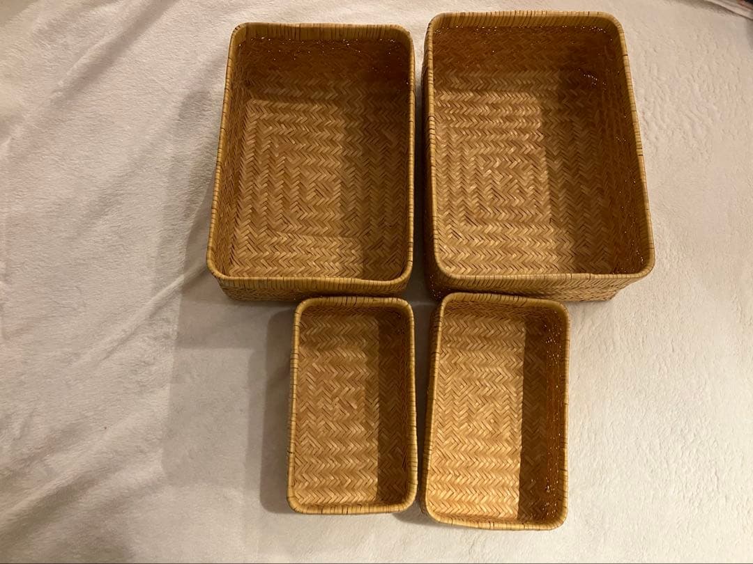 値下げしました　小物入れ　弁当箱　セット　竹細工　昭和レトロ