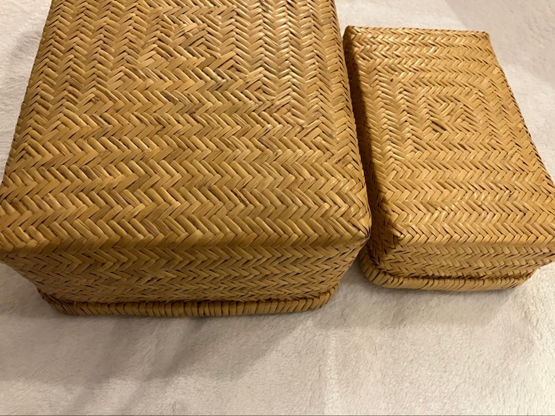 値下げしました　小物入れ　弁当箱　セット　竹細工　昭和レトロ