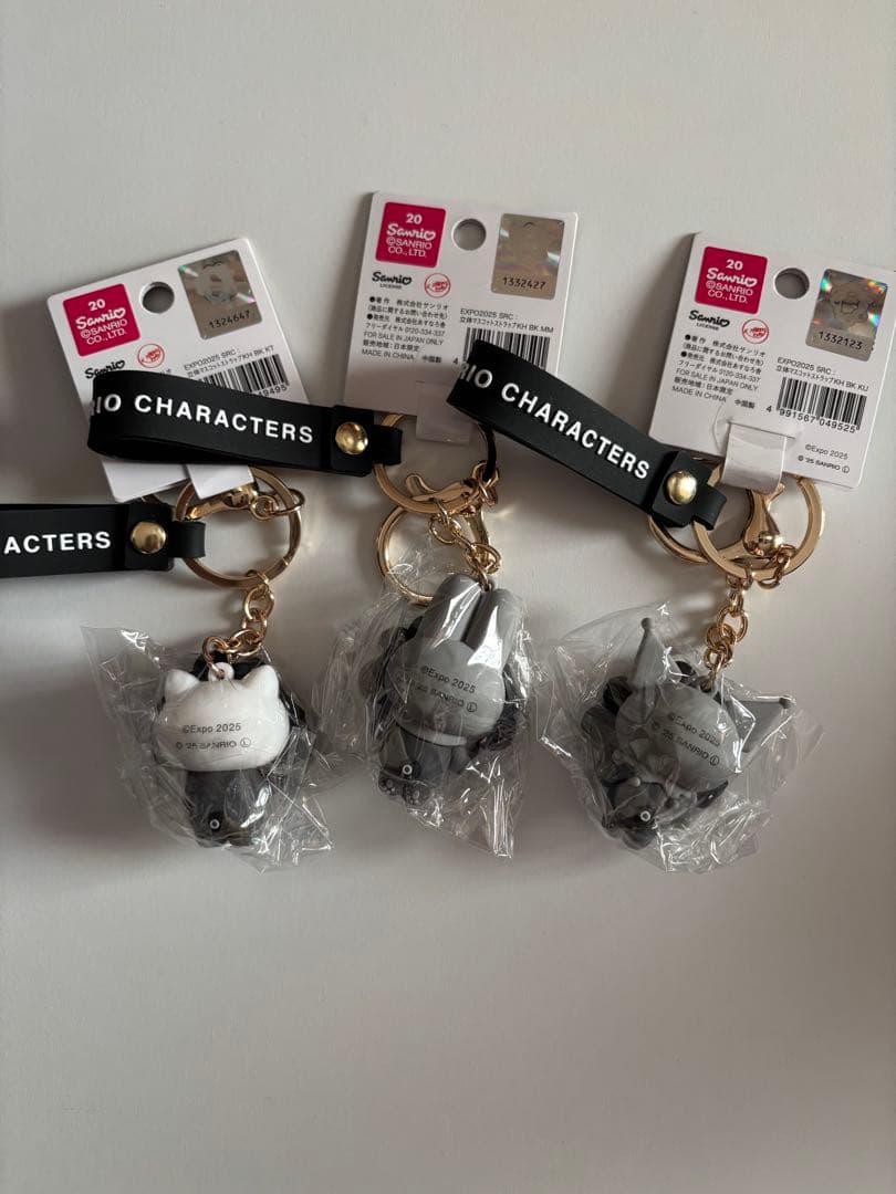 EXPO2025 大阪万博　ミャクミャクサンリオコラボ　モノクロ