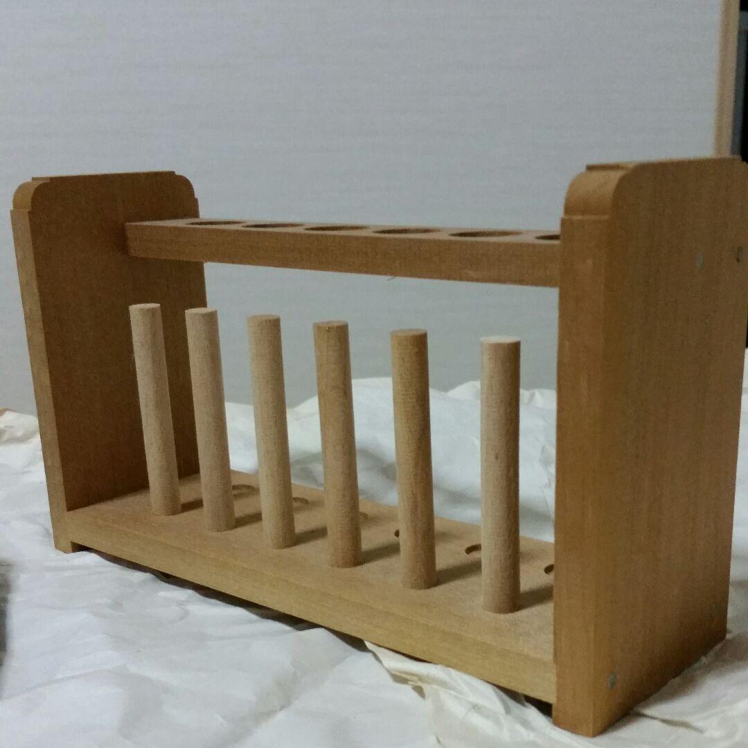 ガラス製試験管12本セット【スタンド付】