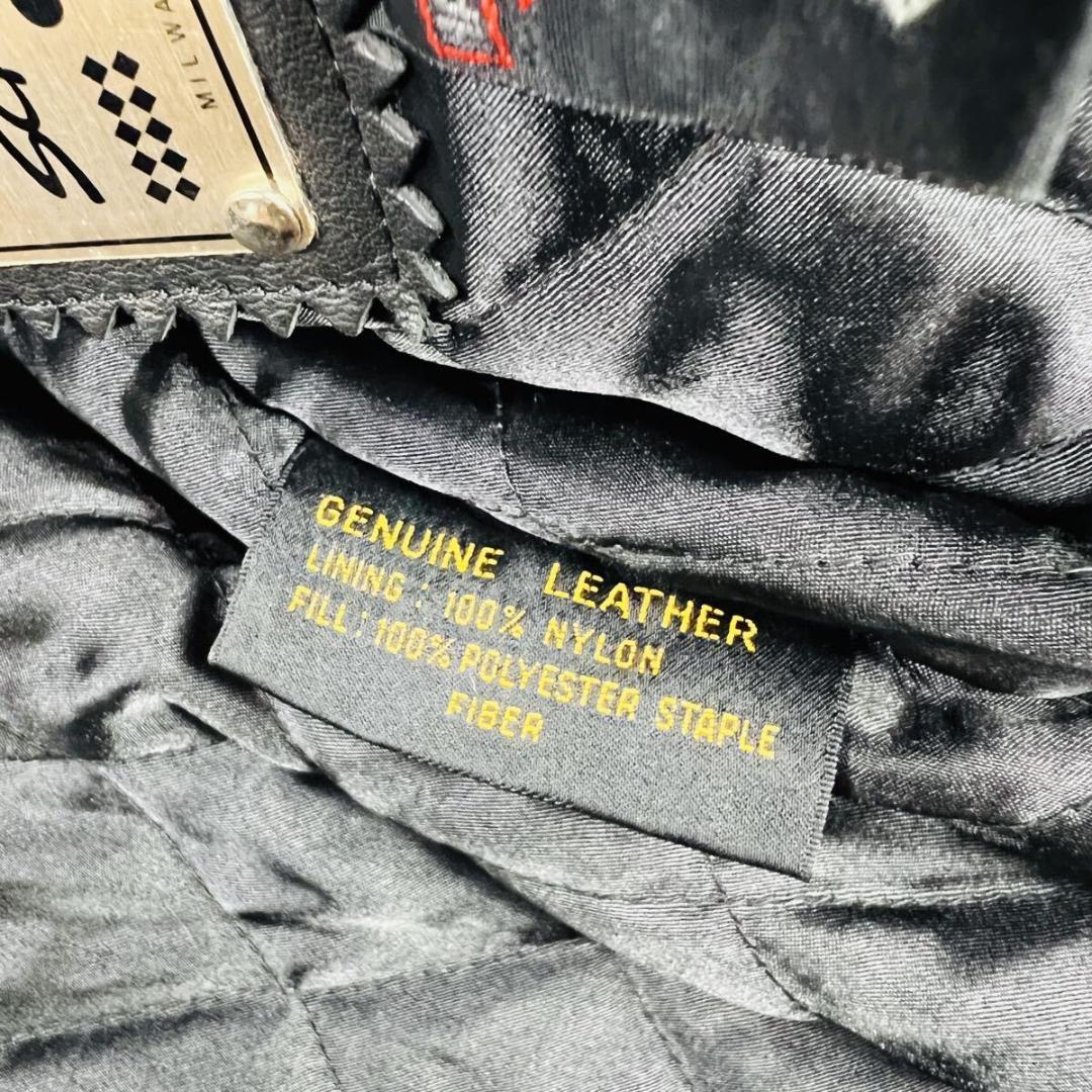 ハーレー シングルライダース ブラック 本革 オフィシャル レザージャケット