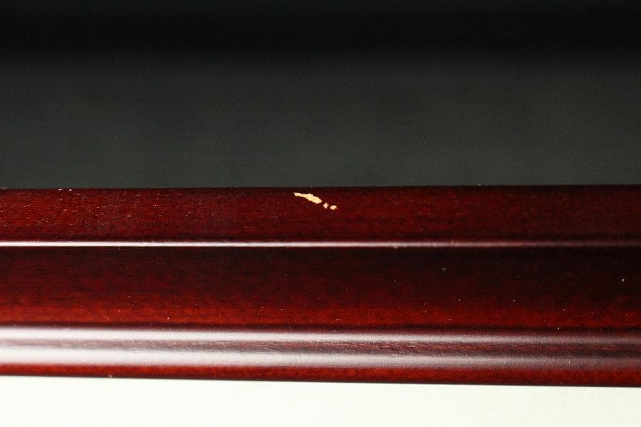 古裂 太子間道 赤地広東綿 額装 西陣 呉服屋蔵(K-LC930)