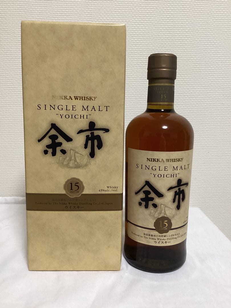 余市　15年　未開封　化粧箱入　終売品